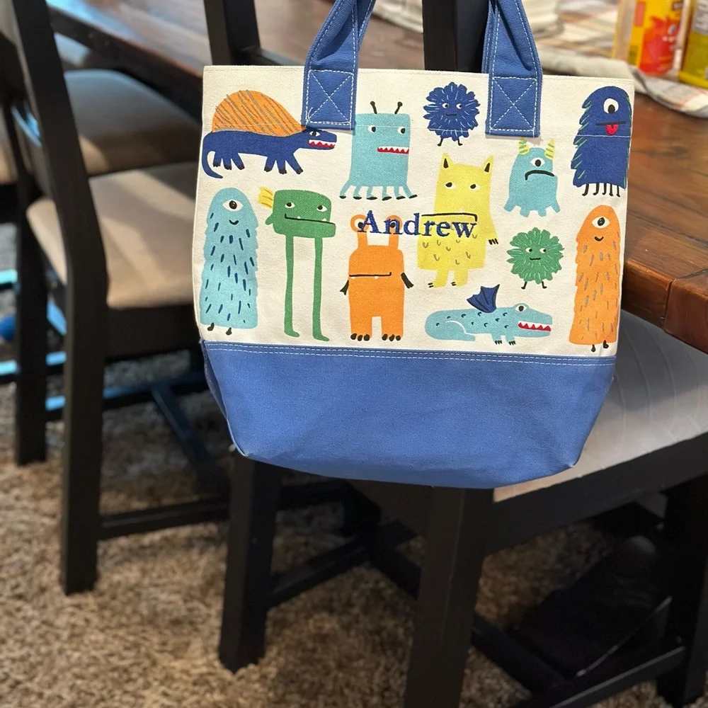 Pottery Barn Kids Dinosaur tote bag school bag for preschool weekend